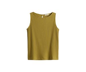 Opus - Regular Jerseytop in Rippstruktur - Ipoma slit grün - Gr. - 40