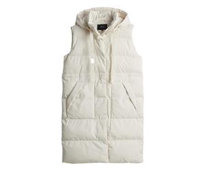 Opus - Regular Steppweste mit Kapuze - Walma beige - Gr. - 34
