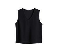 Opus - Regular Sweattop in Strickoptik - Gopica schwarz - Gr. - 38