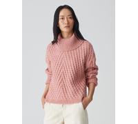 OPUS Damen Pullover | Grobstrickpullover PLINEA Regular mit Wolle Mellow Rose, 44