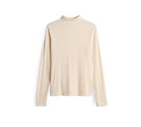 OPUS Longsleeve mit Stehkragen Modell 'Suhanna curly' in Ecru, Größe 36