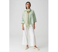 Opus Fashion Damen-Tuch Printtuch AFLUME aus hochwertigem Leinen-Mix green glow 0