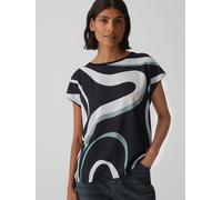 Opus - Shirt - Siberti print grün/weiß - Gr. - 38