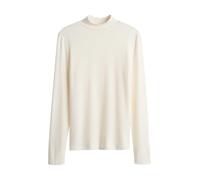 Opus - Slim Rollkragenshirt aus samtweichen Jersey - Sikline weiß - Gr. - 44