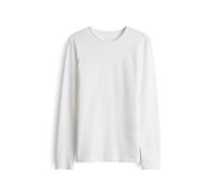 Opus Fashion Langarmshirt Smilla Slim-Longsleeve aus Jersey Weiß Größe 36