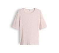 Opus Fashion Damen T-Shirt Sambi Gestreift ECOVERO Viskosemix Slim Fit Rosa Größe 36
