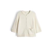 Opus Fashion Damen Cardigan Dathena – Mohair-Wollmix, Boxy Halbarm, Schwarz 40