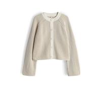 Opus Fashion Strickjacke Delsie im zweifarbigen Streifendesign creme Größe 40