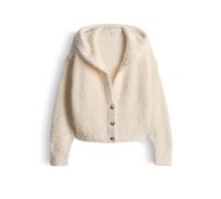 OPUS Damen Strickjacke | DIFANNA Regular Strickjacke mit flauschigem Effekt Soft Cream, 42