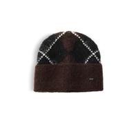 OPUS Strickmütze Damen black, 0 | Argyle-Muster, Wärmend, Flauschige Struktur