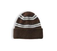 OPUS Strickmütze Damen dusty aqua, 0 | Multicolor-Streifen, Flauschige Struktur, Weicher Griff