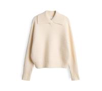 Opus Fashion Strickpullover PURIKA Damen – Rippstrick, Fledermausärmel, Wolle – Ecru 40