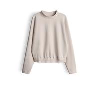 OPUS Sweatshirt mit geripptem Stehkragen Modell 'Gulitta' in Ecru, Größe 44