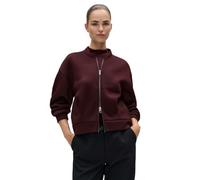 OPUS Sweatjacke Damen | Blousonstil, Ballonärmel, Zwei-Wege-Reißverschluss