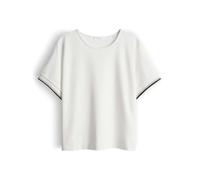 Opus Fashion T-Shirt Giprep – Viskose-Mix, Rundhalsausschnitt, locker geschnitten – Ecru Größe 40