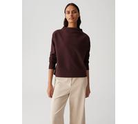 Opus Fashion Damen Sweatshirt GRUGER Loose Fit aus recyceltem Polyester Dark Grape Größe 42