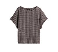 Opus - Sweatshirt - Shirt mit Strukturmuster rot - Gr. - 42