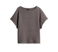 Opus - Sweatshirt - Shirt mit Strukturmuster rot - Gr. - 44
