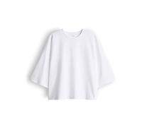 OPUS Damen Kurzarmshirt | Boxy T-Shirt aus reinem BCI Cotton White, S