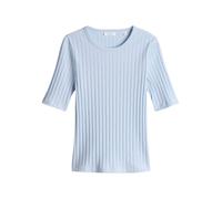 Opus Fashion T-Shirt Savka Ripp-Optik Hellblau Größe 44