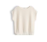 OPUS Relaxed Fit T-Shirt in Strick-Optik Modell 'Sofrano' in Offwhite, Größe 44