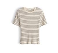 Opus - Gestreiftes T-Shirt - Soleili beige - Gr. - 36