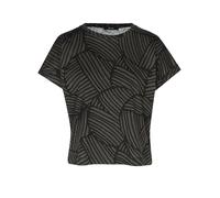 OPUS Damen Kurzarmshirt | Printshirt aus BCI Cotton Regular Fit Black, 40