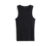 Opus Fashion Damen Tanktop ILESSO Slim – Geripptes BCI Cotton Mix Schwarz 36