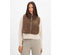 Opus Teddyfell-Weste Damen braun, ONE SIZE