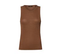 OPUS Damen Top | Geripptes Tanktop ILESSO Sparkle Slim mit Glitzer Effekt golden Oak, 40