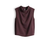 OPUS Damen Blusentop | FAGIC Regular Top mit semitransparenter Streifenoptik Dark Grape, 38