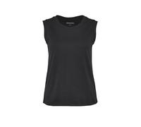 OPUS Tanktop »Ilayda« mit weichem Rippbündchen, schwarz