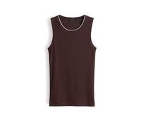 Opus Fashion Top Ilonki – ärmelloses Loose Top, edler Strickoptik, Braun, Gr. 38