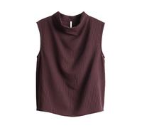 Opus - Top mit semitransparenter Streifenoptik - Fagic rot - Gr. - 42