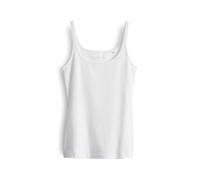 Opus Fashion Trägertop INA Slim Damen stretchiger BCI Cotton Mix Weiß Größe 38