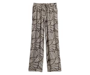 Opus - Weite Hose - Marou botanical beige/braun - Gr. - 36