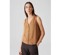 Opus Fashion Damenweste Itta – Jerseyweste Regular mit Komfortfaktor golden Oak Größe 38