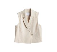 OPUS Damen Weste | Weste WINO Regular aus BCI Cotton Leinen Mix natural glaze, 40