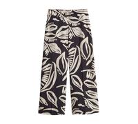Opus - Wide Culotte im Allover Print - Misha tropical beige/braun - Gr. - 34