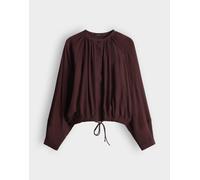 Opus - Wide Tunikabluse mit feiner Kreppstruktur - Faluna rot - Gr. - 44