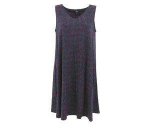 OPUS, Winga Sunny, Damen Sommerkleid Jersey Blau Pink Gemustert 36