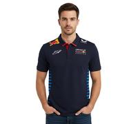 Oracle Red Bull Max-Verstappen Racing 2024 Formel 1 F1 Team Herren Polo-Shirt mit Sponsorenlogos Sport-Shirt 701231016 001 Navy 3XL