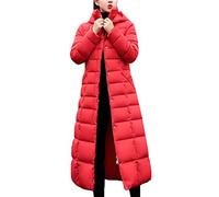 ORANDESIGNE Damen Warm Winterjacke Parka Jacke Mantel Lange Mit Fellkapuze Steppjacke Wintermantel Lässig Dicker Daunenjacke Daunenmantel Mit Gürtel