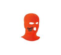 (Orange) Einzigartige Strickmütze, Sturmhaube, Totenkopfmütze für trendige Pullover, warme Totenkopfmütze