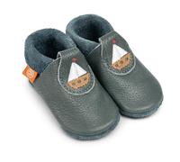 Orangenkinder Bio-Leder Kinder-Hausschuhe - Softsohle Krabbelschuhe & Lauflernschuhe Poppies, Öko-Lederpuschen Handmade in Germany für Babys & Kinder