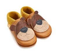 Orangenkinder Haus- und Krabbelschuhe - Bärnie der Honigbär 20/21, braun