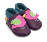 Orangenkinder Haus- und Krabbelschuhe - Birdie der Vogel 20/21, aubergine