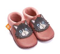 Orangenkinder Haus- und Krabbelschuhe - Mia die Katze 26/27, lila