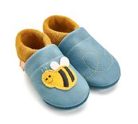 Orangenkinder Haus- und Krabbelschuhe - Susisumm die Biene 22/23, hellblau