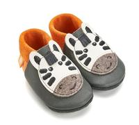 Orangenkinder Haus- und Krabbelschuhe - Zuma das Zebra 24/25, grau